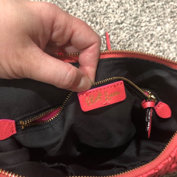 Bright coral shoulder bag - Picture 9 of 9